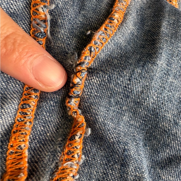 True Religion Denim Flare Trumpet Mermaid train skirt women’s 30 - Picture 12 of 16